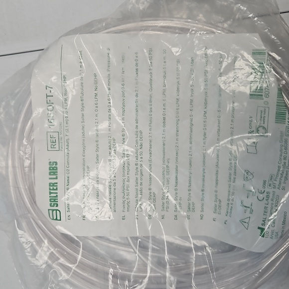 Lot of 15- 7ft Soft Nasal Canulas.New Individually Packaged!! - Picture 2 of 3